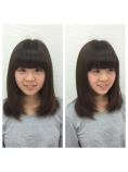 透明感あふれるガーリーヘア